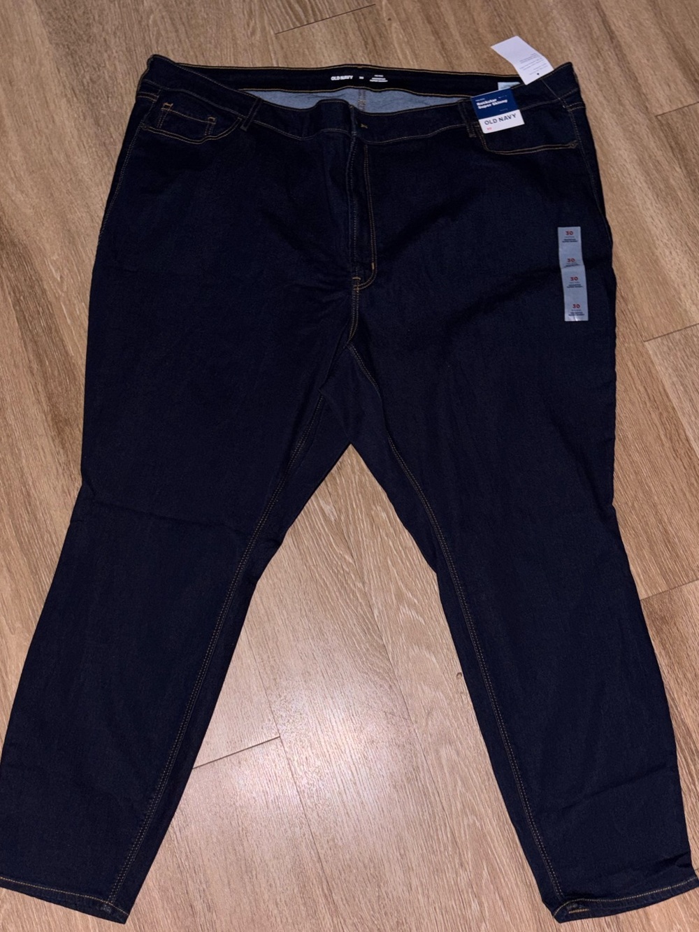 NWT Old Navy Rockstar Super Skinny Jeans 30 Mid Rise Dark Wash Stretch c5